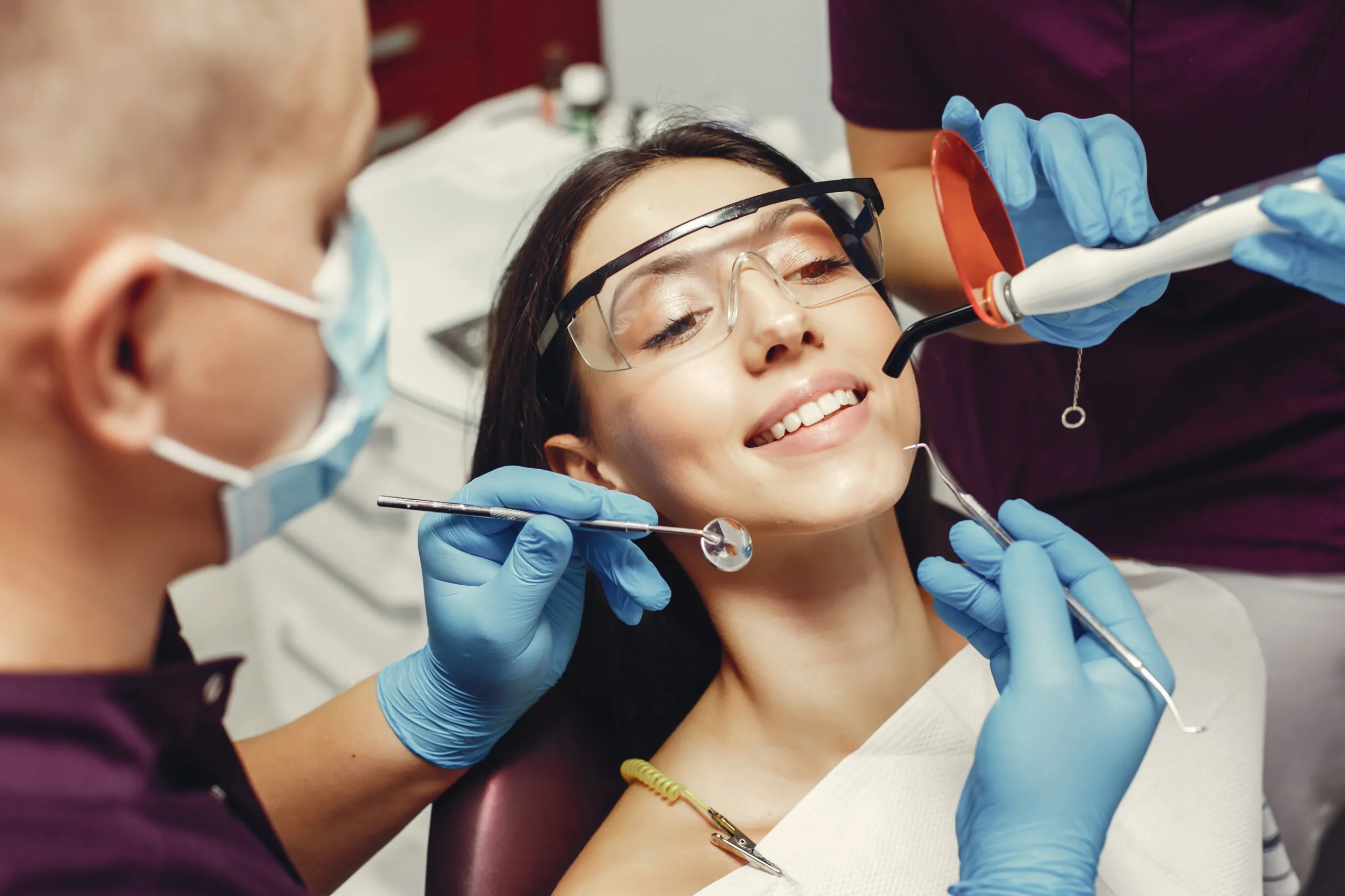 beautiful-girl-smiling in dental care